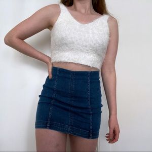 Free People Denim Mini Skirt